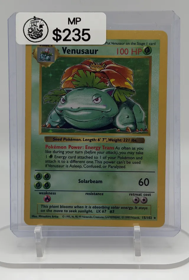 Venusaur Pokémon trading card