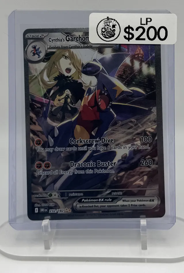 Cynthia's Garchomp Pokémon trading card