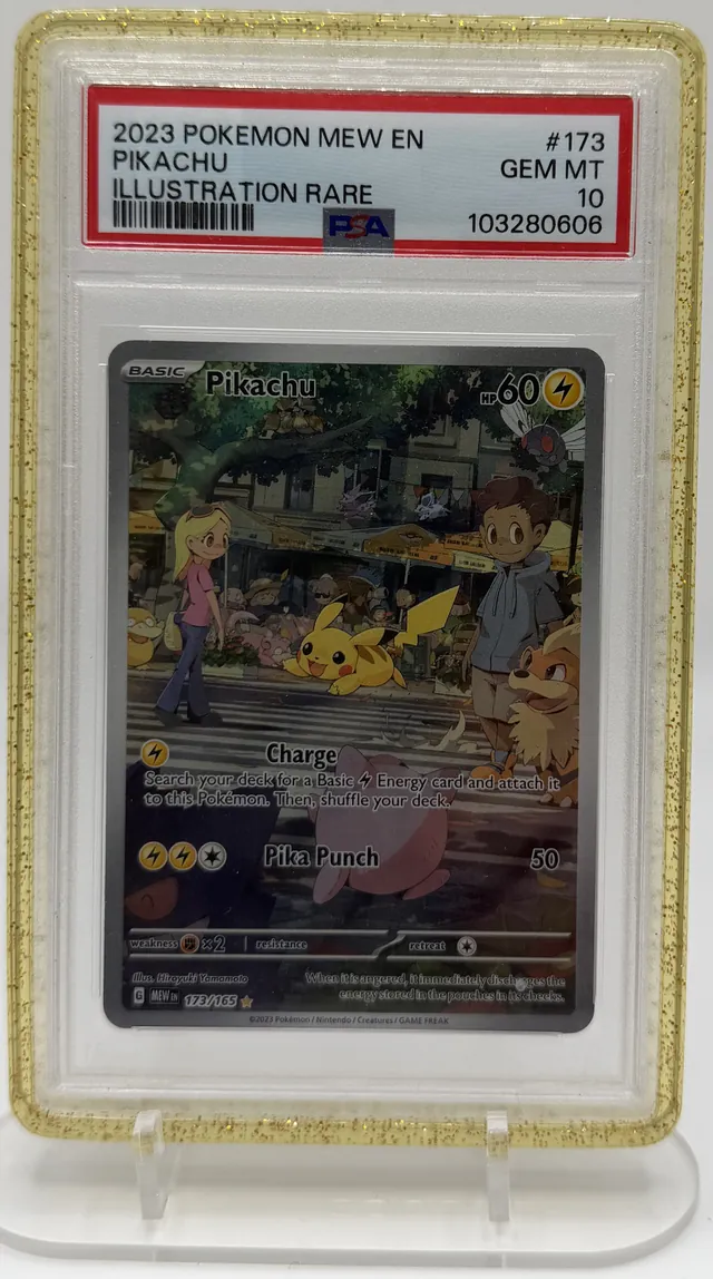 PSA 10 Pikachu (Illustration Rare) Pokémon trading card