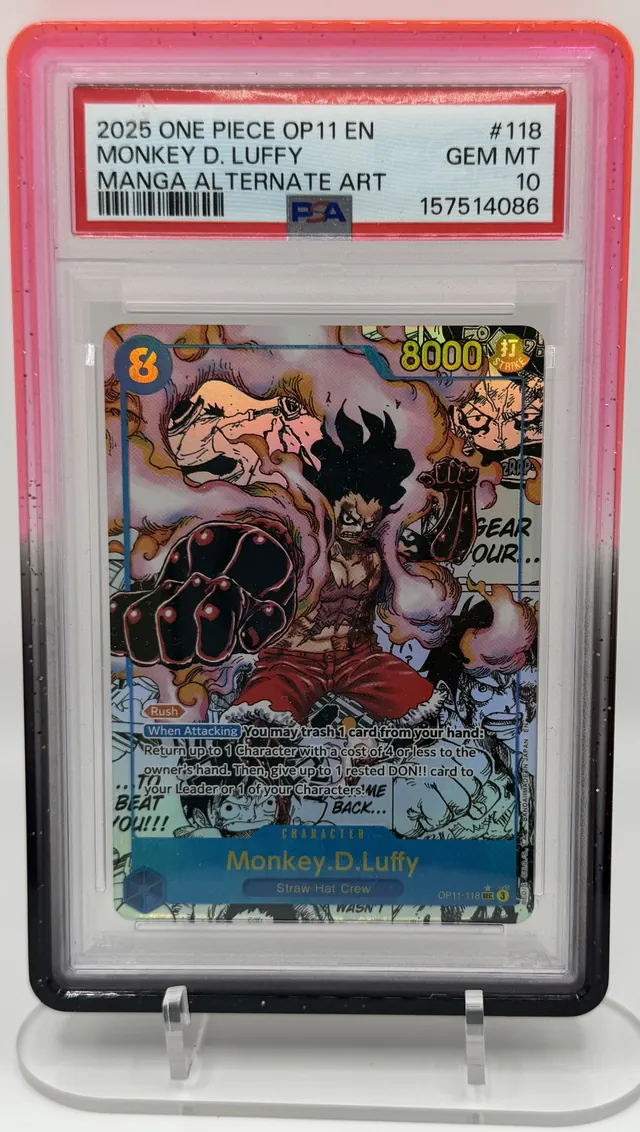 PSA 10 Monkey D. Luffy One Piece trading card