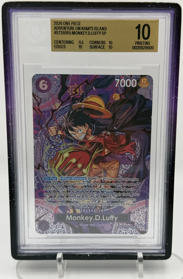 BGS Pristine 10 Monkey D. Luffy One Piece trading card